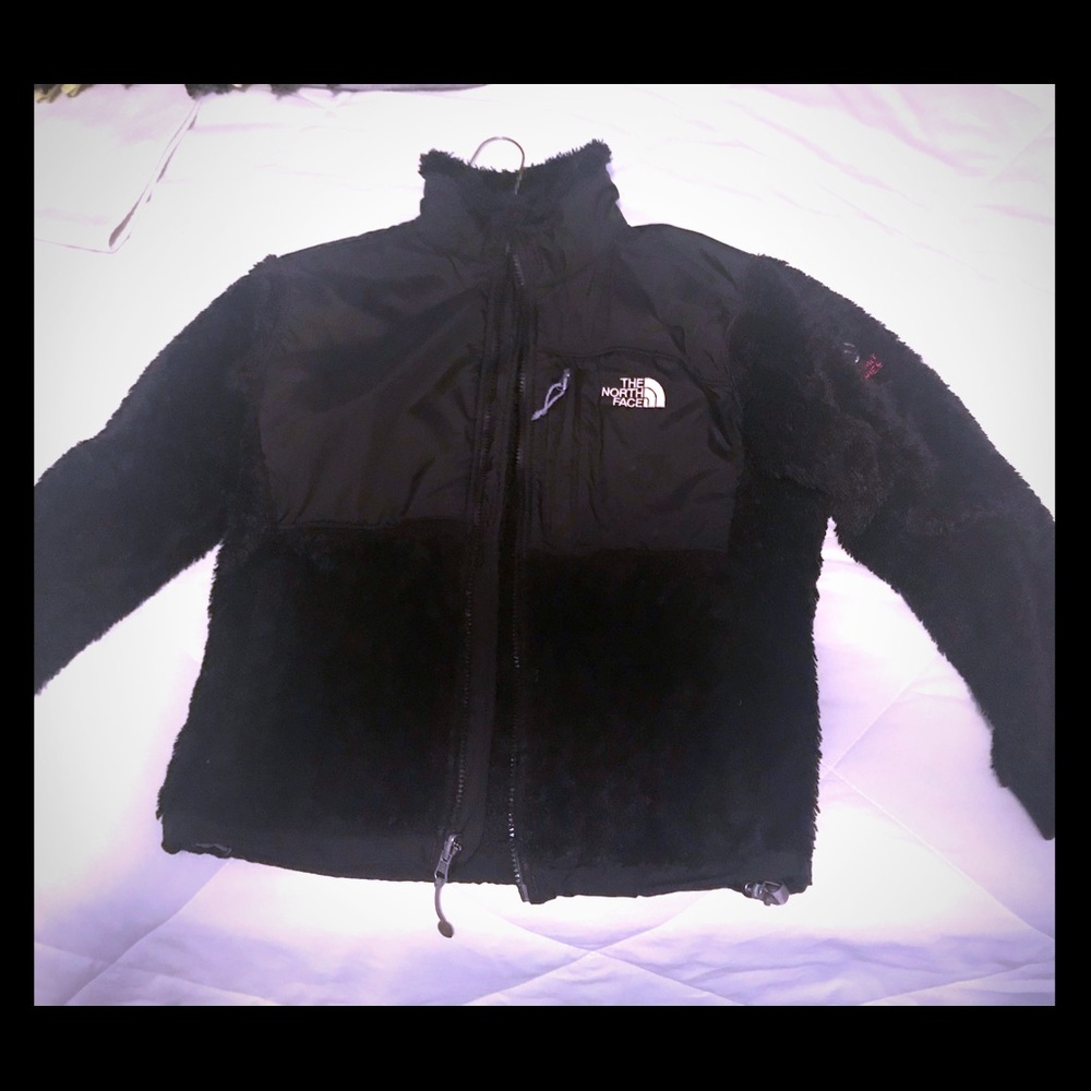 Black fuzzy north face